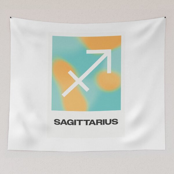Item preview, Sagittarius Zodiac Art Print – Minimalist Astrology Design designed and sold by Neon Squid Design.