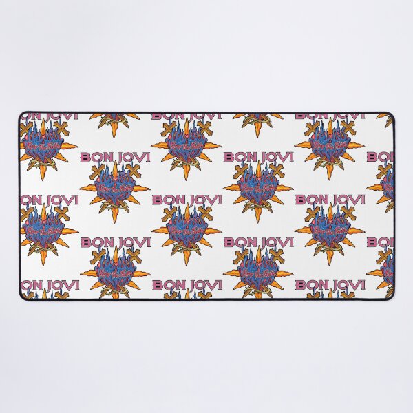 Item preview, Bon Jovi Keep The Faith Flaming Heart designed and sold by vintageremembew.