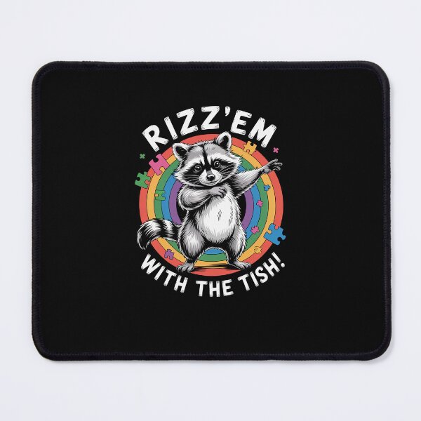 Item preview, Autism Rizz Em With The Tism Meme Autistic Racoon designed and sold by ChristopStano.