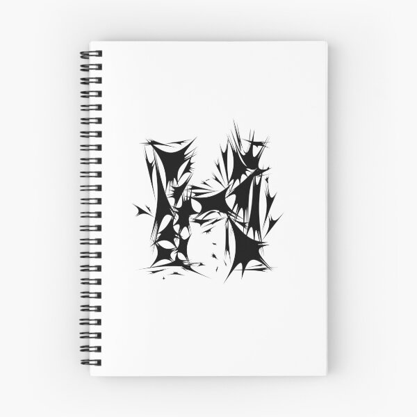 Item preview, Letter H Spiky Abstract Geometric Art designed and sold by uncoXab.
