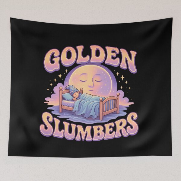 Item preview, Golden Slumbers Dreamscape – Retro Beatles-Inspired Artwork designed and sold by bazstees54.