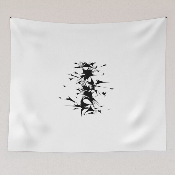 Item preview, Letter I Spiky Abstract Geometric Art designed and sold by uncoXab.