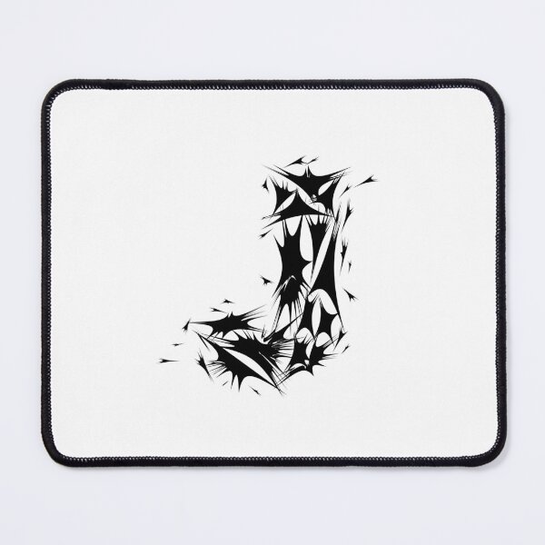 Item preview, Letter J Spiky Abstract Geometric Art designed and sold by uncoXab.
