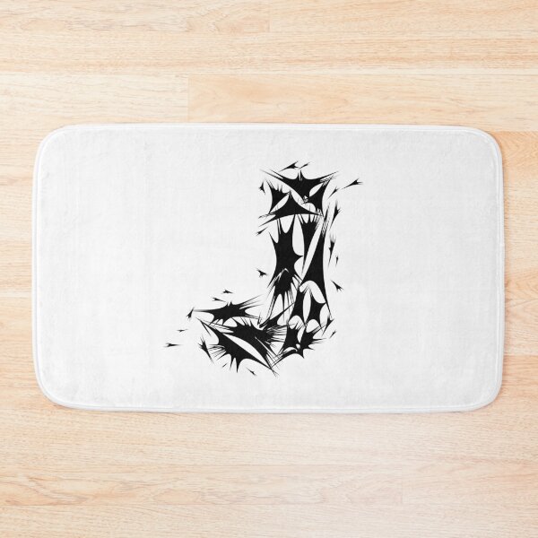 Item preview, Letter J Spiky Abstract Geometric Art designed and sold by uncoXab.