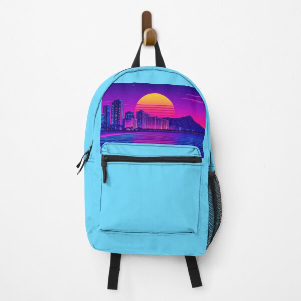 Item preview, Retro-futuristic vibes Honolulu Waikiki beach designed and sold by A E S T H E T A T A G.