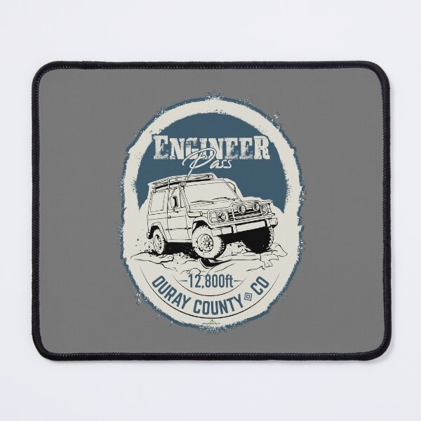 Item preview, Engineer Pass Ouray County Colorado 4x4 Motorcycle Sticker T-Shirt 02 designed and sold by OuterShellUK.