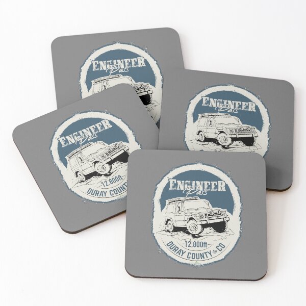 Item preview, Engineer Pass Ouray County Colorado 4x4 Motorcycle Sticker T-Shirt 02 designed and sold by OuterShellUK.