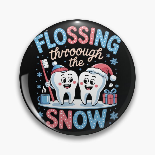 Item preview, Flossing Through The Snow Winter Dentist designed and sold by MonsterBuddiess.