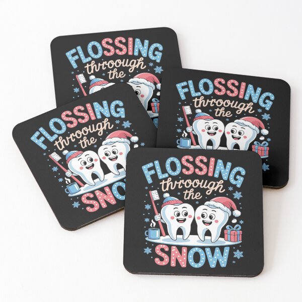 Item preview, Flossing Through The Snow Winter Dentist designed and sold by MonsterBuddiess.