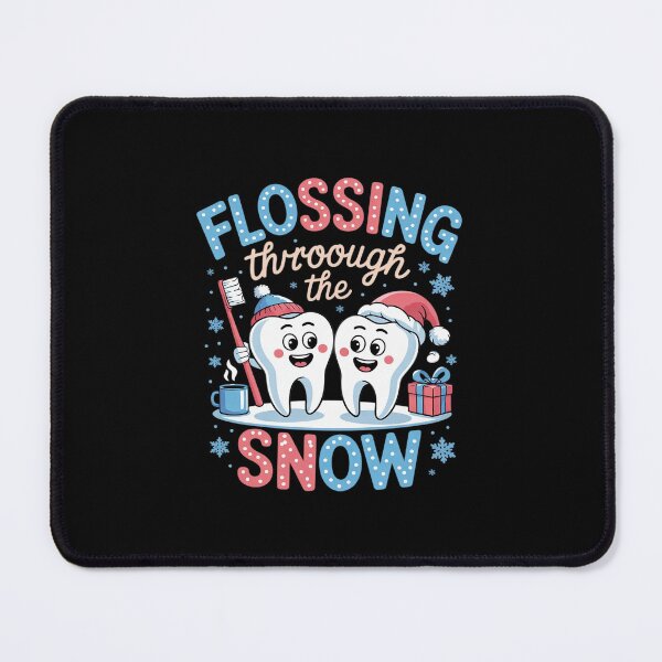 Item preview, Flossing Through The Snow Winter Dentist designed and sold by MonsterBuddiess.