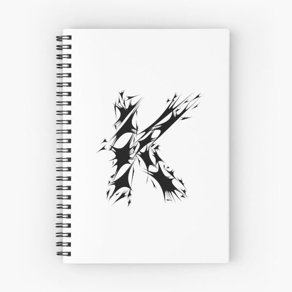 Item preview, Letter K Spiky Abstract Geometric Art designed and sold by uncoXab.