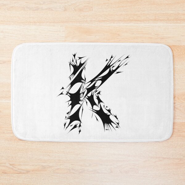 Item preview, Letter K Spiky Abstract Geometric Art designed and sold by uncoXab.