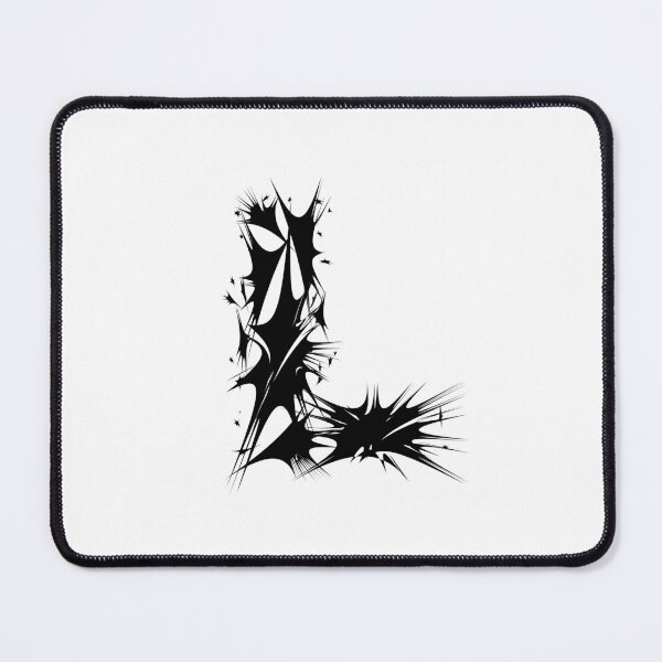 Item preview, Letter L Spiky Abstract Geometric Art designed and sold by uncoXab.