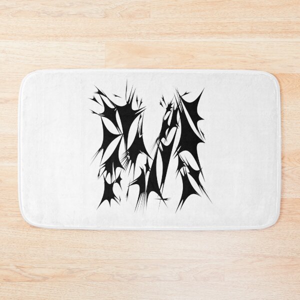 Item preview, Letter M Spiky Abstract Geometric Art designed and sold by uncoXab.