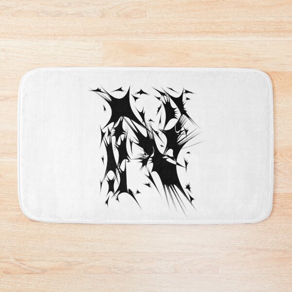 Item preview, Letter N Spiky Abstract Geometric Art designed and sold by uncoXab.