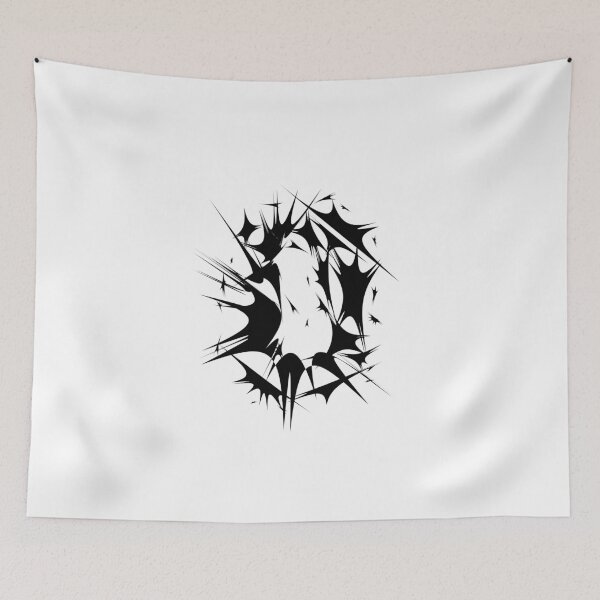 Item preview, Letter O Spiky Abstract Geometric Art designed and sold by uncoXab.