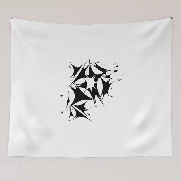 Item preview, Letter P Spiky Abstract Geometric Art designed and sold by uncoXab.