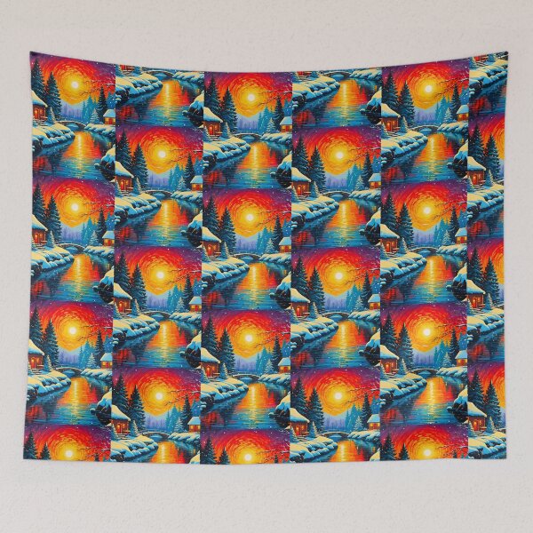 Item preview, Golden Reflections – Sunset by the River Artwork by GrizzlyCollective | Peaceful Evening Scene designed and sold by GrizzlyCollective.