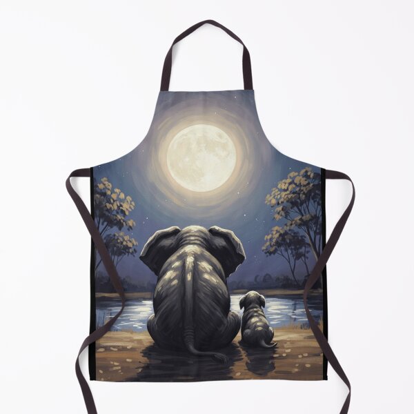 Item preview, Serene Moonlit Friendship designed and sold by ElephantVibes.