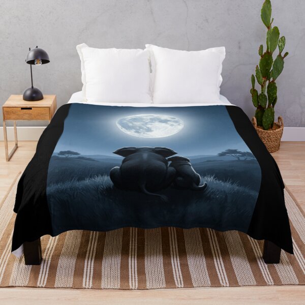 Item preview, Friends Under the Moon designed and sold by ElephantVibes.
