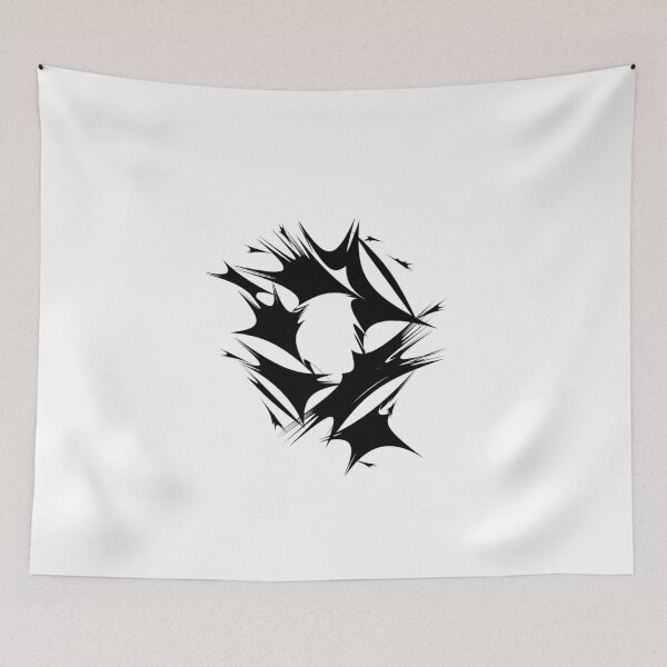 Item preview, Letter Q Spiky Abstract Geometric Art designed and sold by uncoXab.