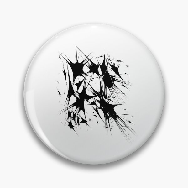 Item preview, Letter R Spiky Abstract Geometric Art designed and sold by uncoXab.