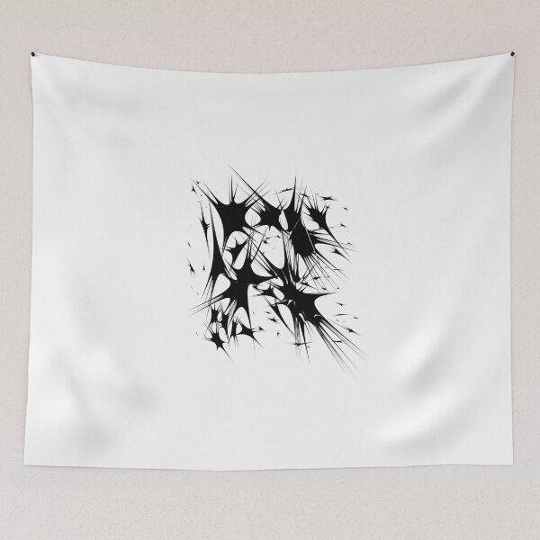 Item preview, Letter R Spiky Abstract Geometric Art designed and sold by uncoXab.