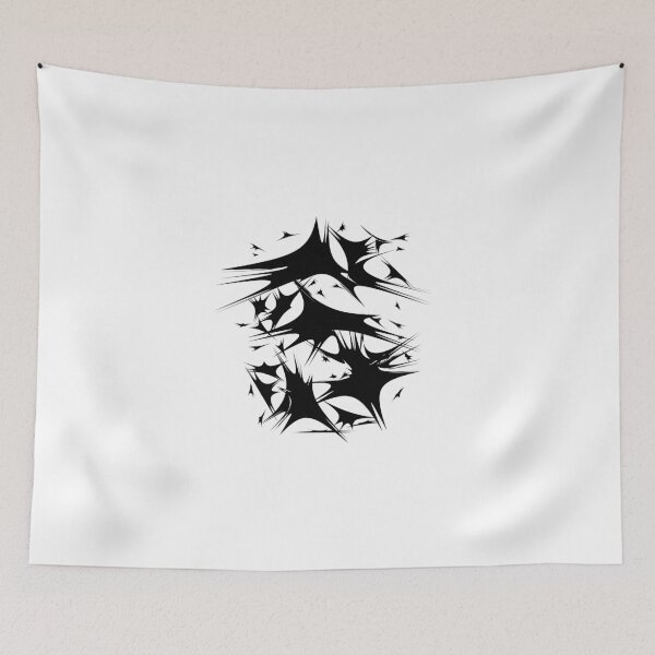 Item preview, Letter S Spiky Abstract Geometric Art designed and sold by uncoXab.
