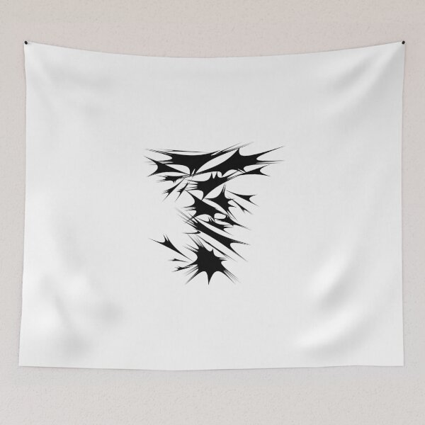 Item preview, Letter T Spiky Abstract Geometric Art designed and sold by uncoXab.
