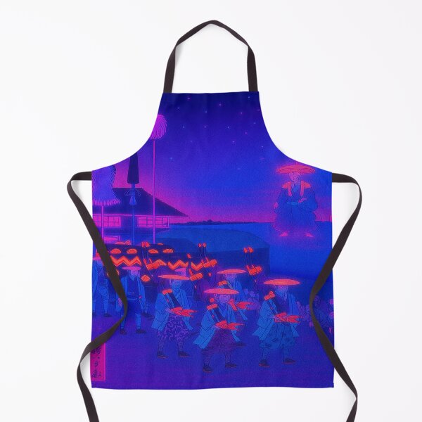 Item preview, Neon Procession at Takanawa: Night Glow of Old Japan designed and sold by Neo-Ukiyo-Wave.