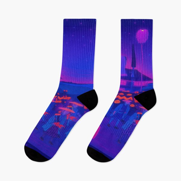 Item preview, Neon Procession at Takanawa: Night Glow of Old Japan designed and sold by Neo-Ukiyo-Wave.