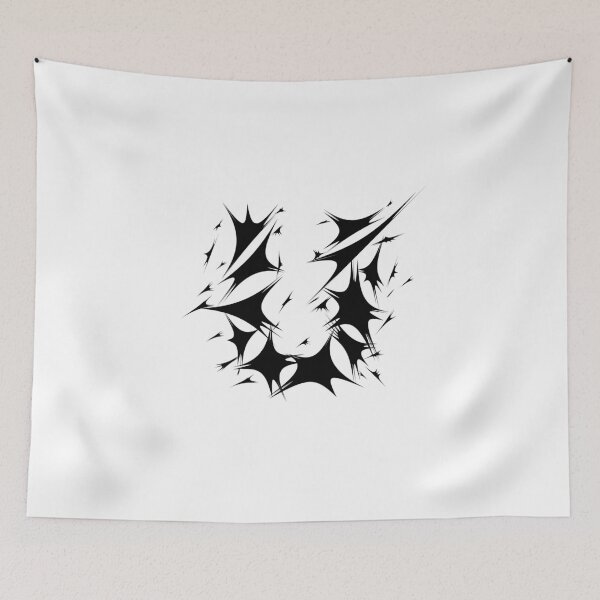 Item preview, Letter U Spiky Abstract Geometric Art designed and sold by uncoXab.