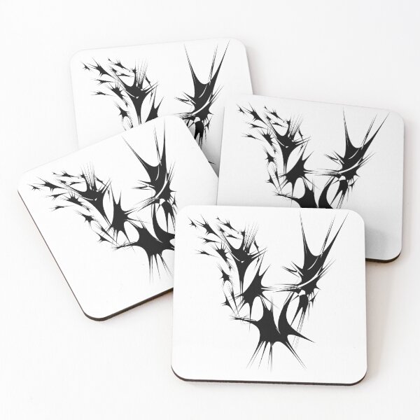 Item preview, Letter V Spiky Abstract Geometric Art designed and sold by uncoXab.
