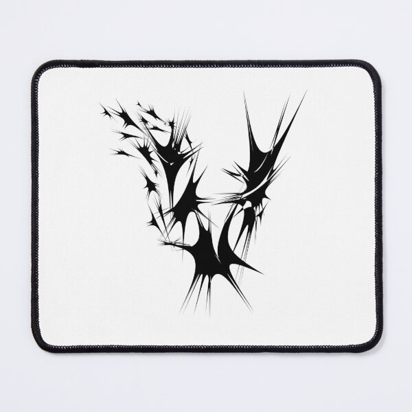 Item preview, Letter V Spiky Abstract Geometric Art designed and sold by uncoXab.