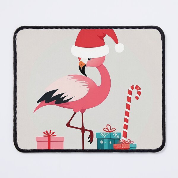 Item preview, Santa Flamingo Illustration designed and sold by NeatThingLover.