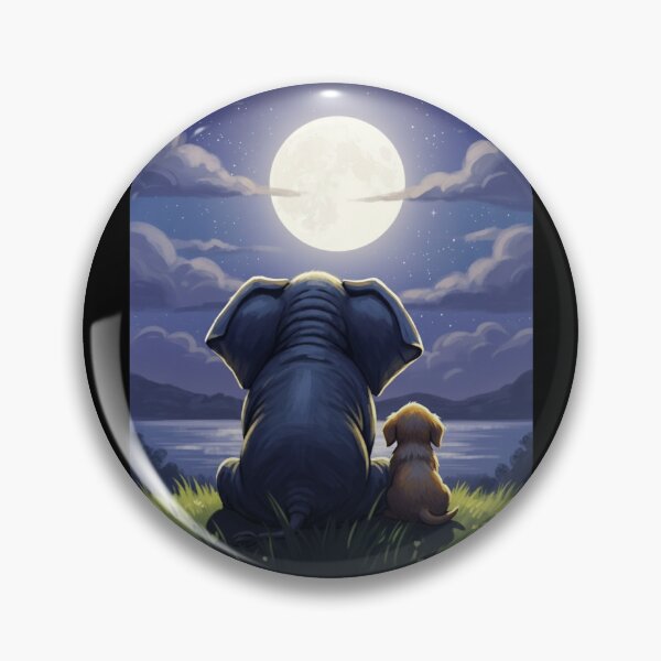 Item preview, Moonlit Companionship designed and sold by ElephantVibes.