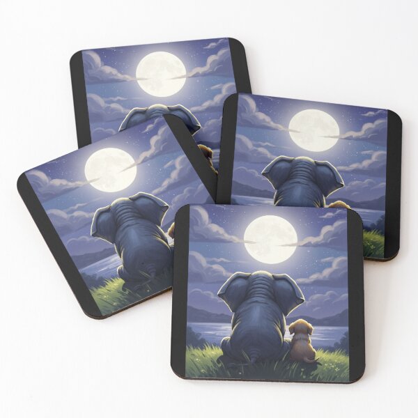 Item preview, Moonlit Companionship designed and sold by ElephantVibes.