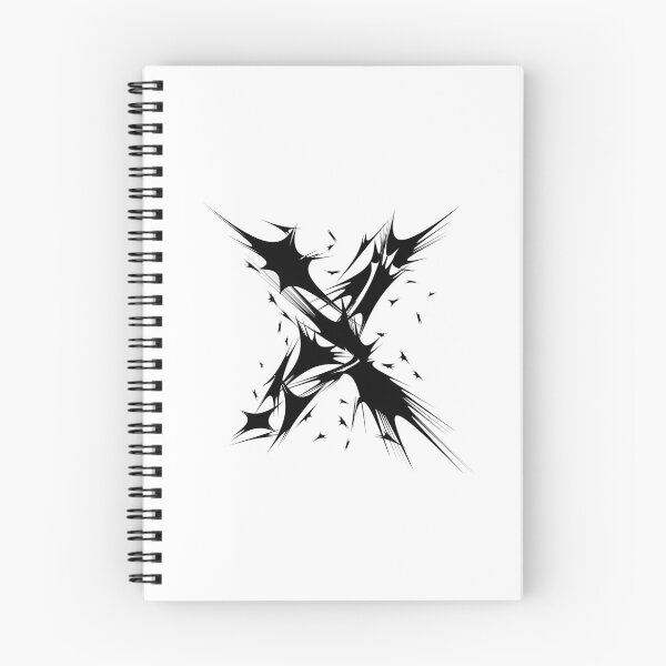 Item preview, Letter X Spiky Abstract Geometric Art designed and sold by uncoXab.