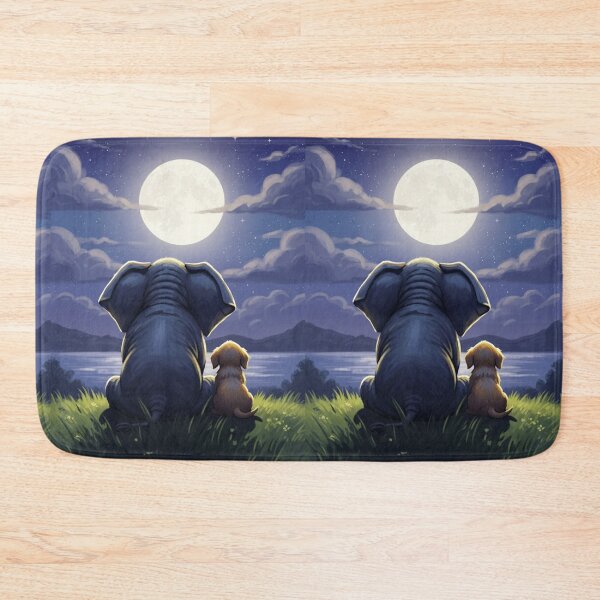 Item preview, Moonlit Companionship designed and sold by ElephantVibes.