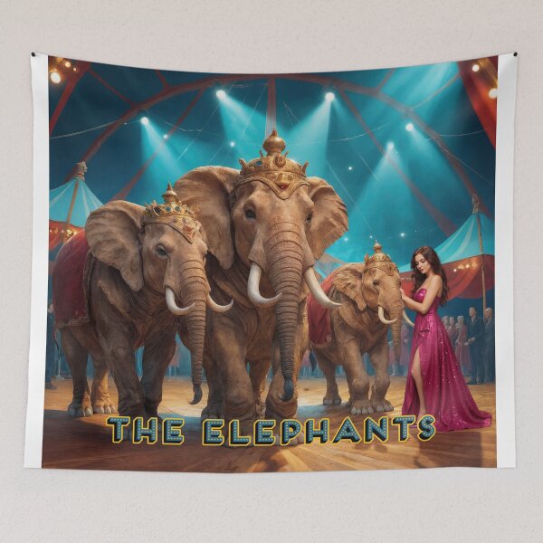 Item preview, The Elephants: Majestic Circus Spectacle designed and sold by ForeverPrintsOK.