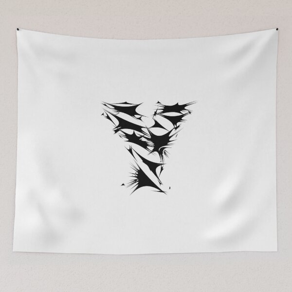 Item preview, Letter Y Spiky Abstract Geometric Art designed and sold by uncoXab.