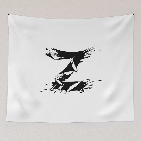 Item preview, Letter Z Spiky Abstract Geometric Art designed and sold by uncoXab.