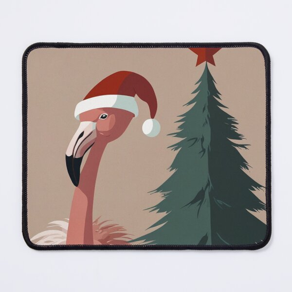 Item preview, Cozy Santa Flamingo Art designed and sold by NeatThingLover.