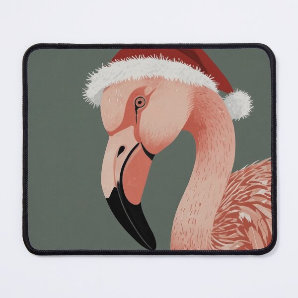 Item preview, Santa Flamingo Minimal Art designed and sold by NeatThingLover.