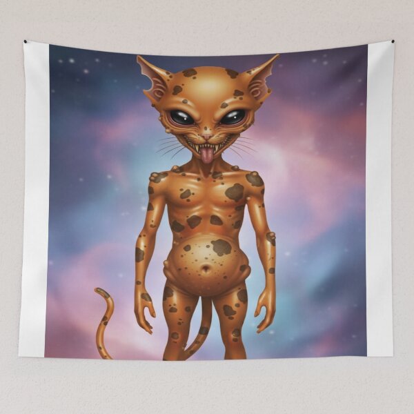 Item preview,  FUNNY UGLY ALIEN CAT designed and sold by Obinne.