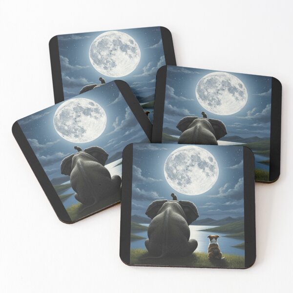 Item preview, Shared Moonlight Serenity designed and sold by ElephantVibes.