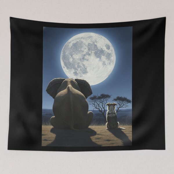 Item preview, Moonlit Companions designed and sold by ElephantVibes.