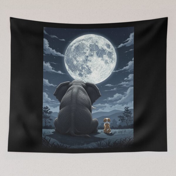Item preview, Lunar Companions' Night Watch designed and sold by ElephantVibes.