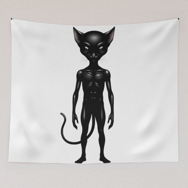 Item preview, BLACK CAT ALIEN MEME designed and sold by Obinne.