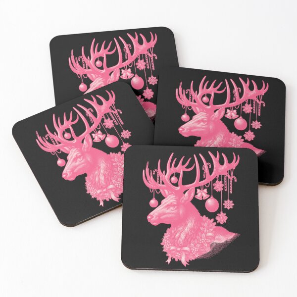 Item preview, Vintage Christmas Reindeer With Decorated Antlers designed and sold by e-camelleone.